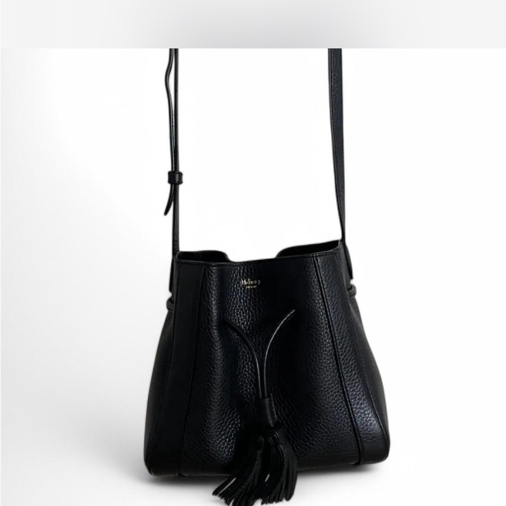Mulberry Millie Mini, Black Leather Bucket Bag